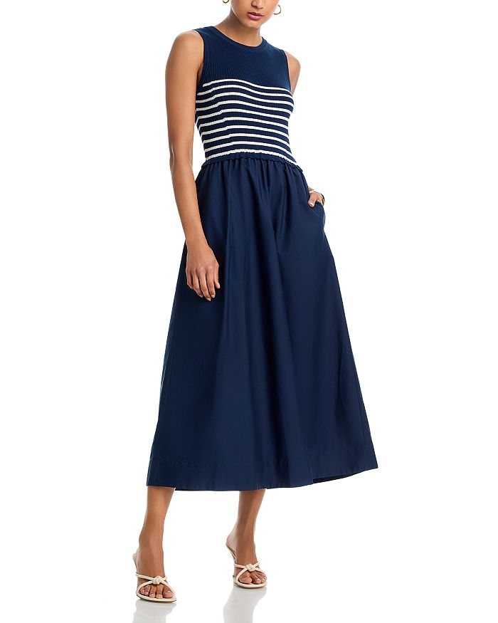 Макси-платье из смешанных материалов - эксклюзив AQUA, синий
Макси-платье из смешанных материалов - эксклюзив AQUA, синий