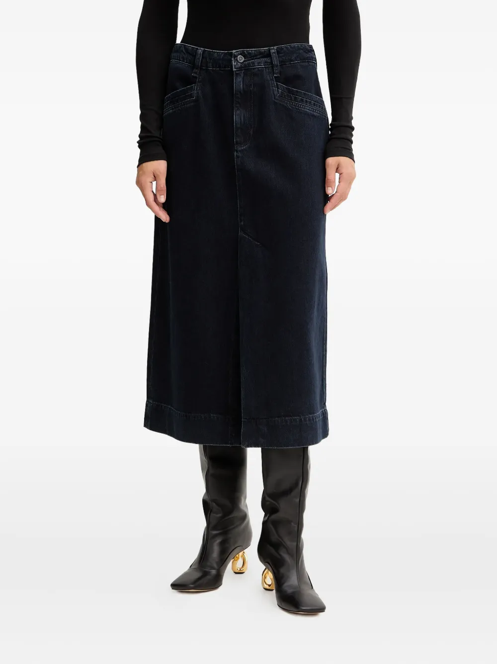 Миди-юбка с разрезом спереди Boss, синий
Миди-юбка с разрезом спереди Boss, синий