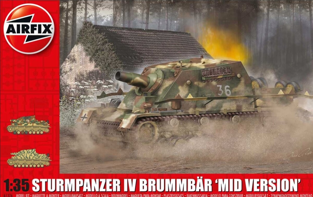 Sturmpanzer IV Brummbar (средняя версия), Airfix 1376
Sturmpanzer IV Brummbar (средняя версия), Airfix 1376