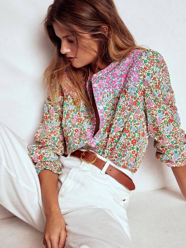 Блузка Corrine из хлопка с цветочным принтом Boden
Блузка Corrine из хлопка с цветочным принтом Boden