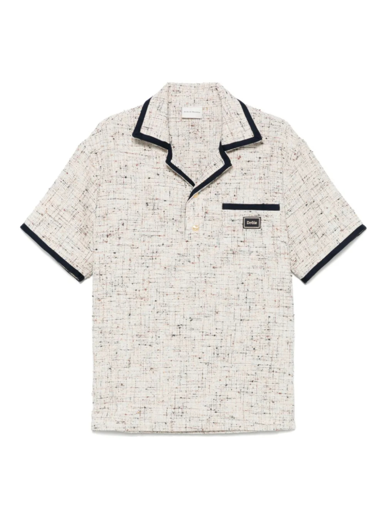 Твидовая рубашка-поло Drôle De Monsieur, нейтральный
Твидовая рубашка-поло Drôle De Monsieur, нейтральный