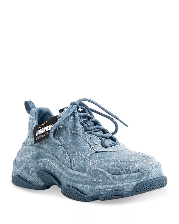Мужские рабочие кроссовки Triple S Balenciaga, синий
Мужские рабочие кроссовки Triple S Balenciaga, синий