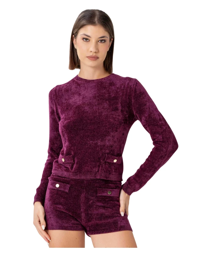 Стильный, облегающий бархатный свитер Kocca, красный
Стильный, облегающий бархатный свитер Kocca, красный