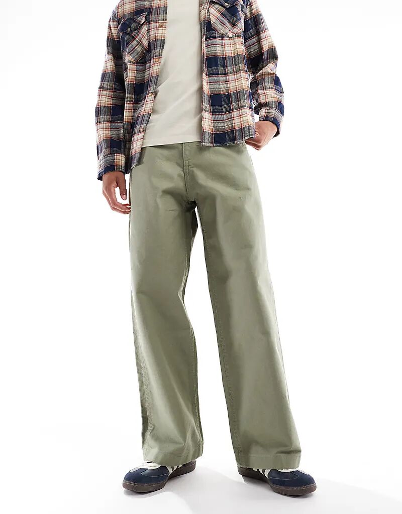 Свободные брюки-карго ASOS DESIGN из парусины цвета хаки
Свободные брюки-карго ASOS DESIGN из парусины цвета хаки