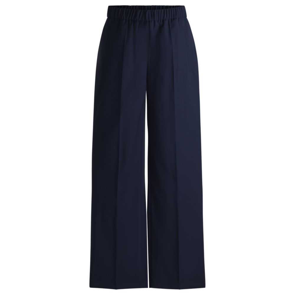 Свободные брюки из шерсти BOSS, темно-синий 
Свободные брюки из шерсти BOSS, темно-синий