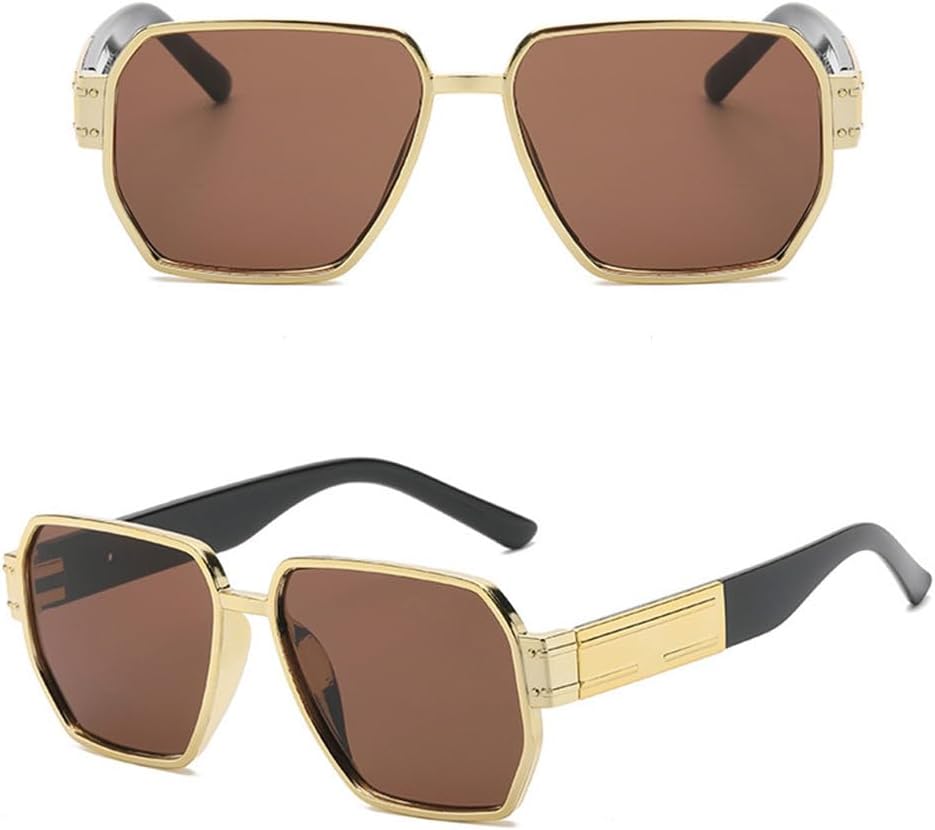 Модные очки для женщин 2027 года, большая оправа, многоугольная форма, защита UV400, винтажные солнцезащитные очки для женщин, золотистый чайный оттенок MTZJH, One Color
Модные очки для женщин 2027 года, большая оправа, многоугольная форма, защита UV400, винтажные солнцезащитные очки для женщин, золотистый чайный оттенок MTZJH, One Color