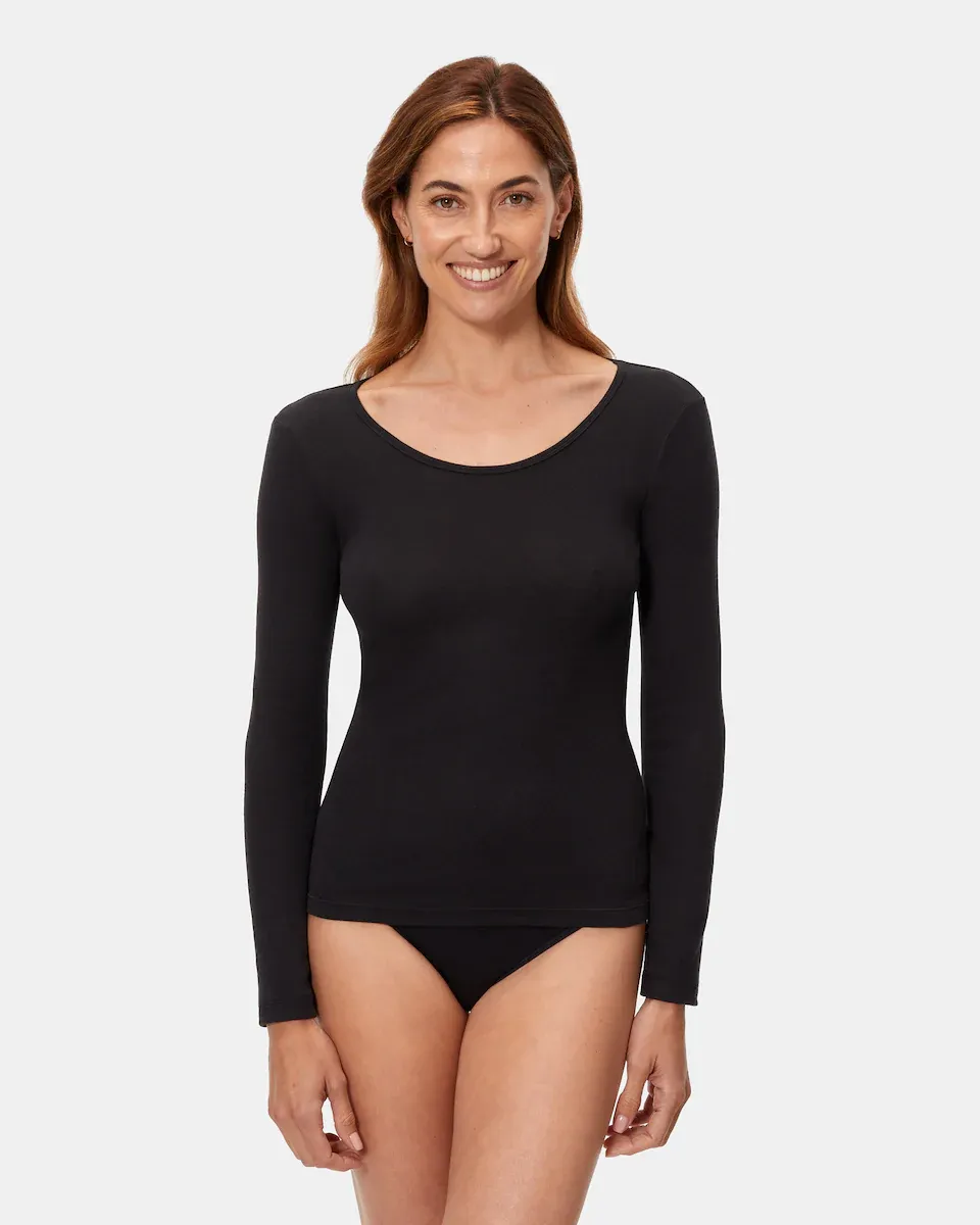 Женская майка с длинными рукавами без боковых швов Playtex, черный
Женская майка с длинными рукавами без боковых швов Playtex, черный