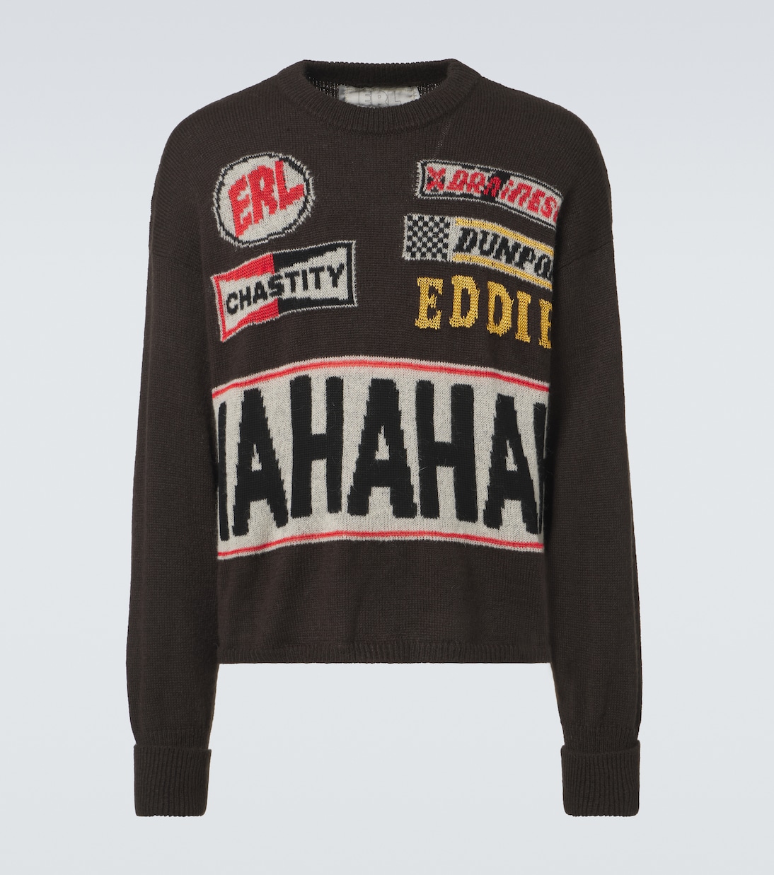 Хахахаха, свитер с интарсией ERL, черный
Хахахаха, свитер с интарсией ERL, черный