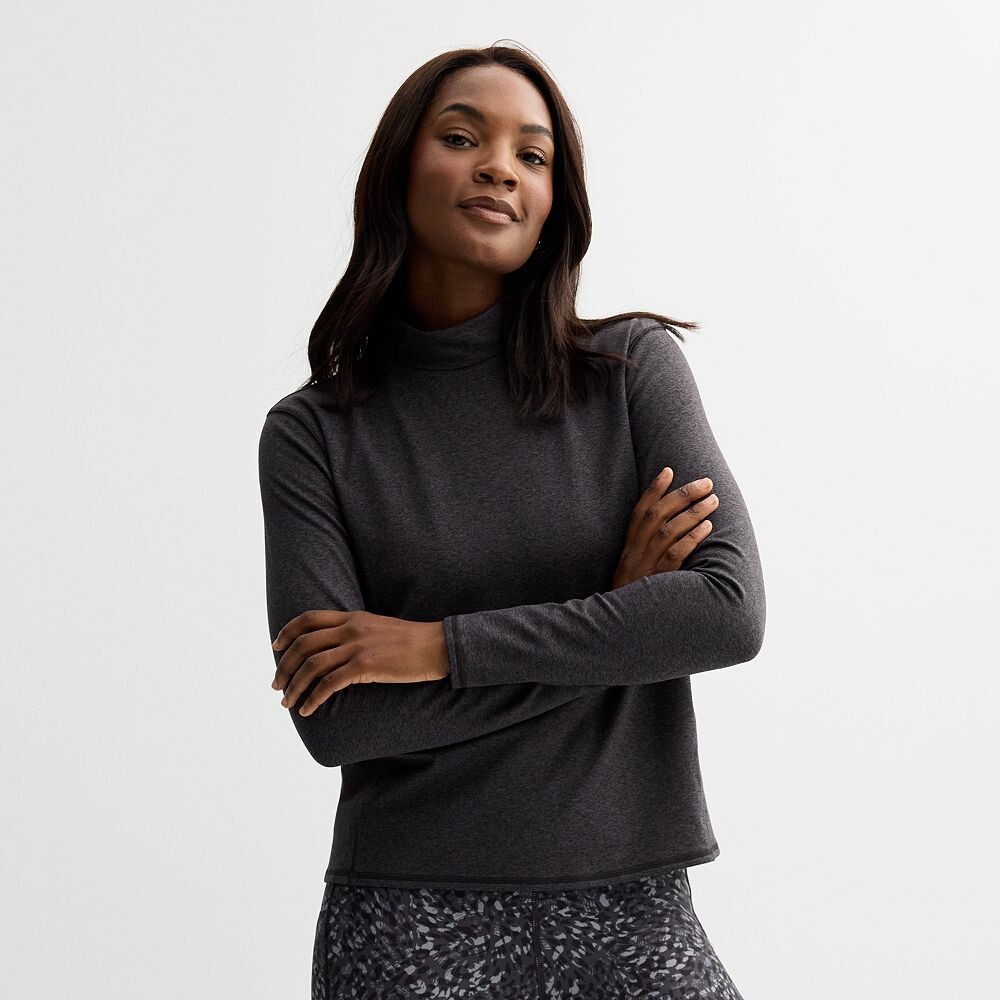 Женская теплая футболка с воротником-стойкой Tek Gear, цвет Mineral Black
Женская теплая футболка с воротником-стойкой Tek Gear, цвет Mineral Black