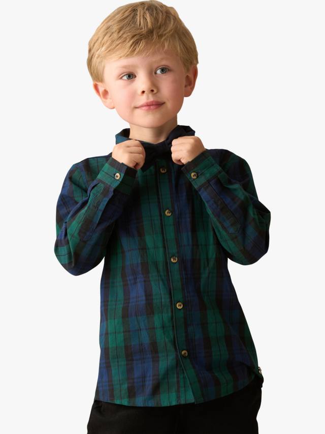 Детская рубашка с бабочкой в клетку из хлопка Angel & Rocket
Детская рубашка с бабочкой в клетку из хлопка Angel & Rocket