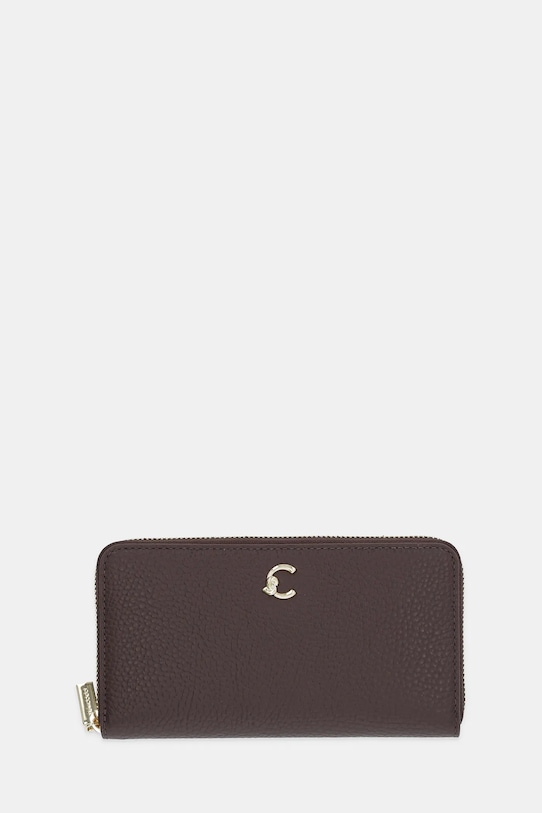 Кожаный кошелек C-ME Coccinelle, коричневый 
Кожаный кошелек C-ME Coccinelle, коричневый