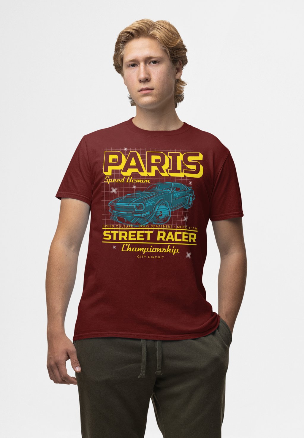 Футболка с принтом MATT KEELING SKATING INTO WORK Henry Tiger, бургундия 
Футболка с принтом MATT KEELING SKATING INTO WORK Henry Tiger, бургундия