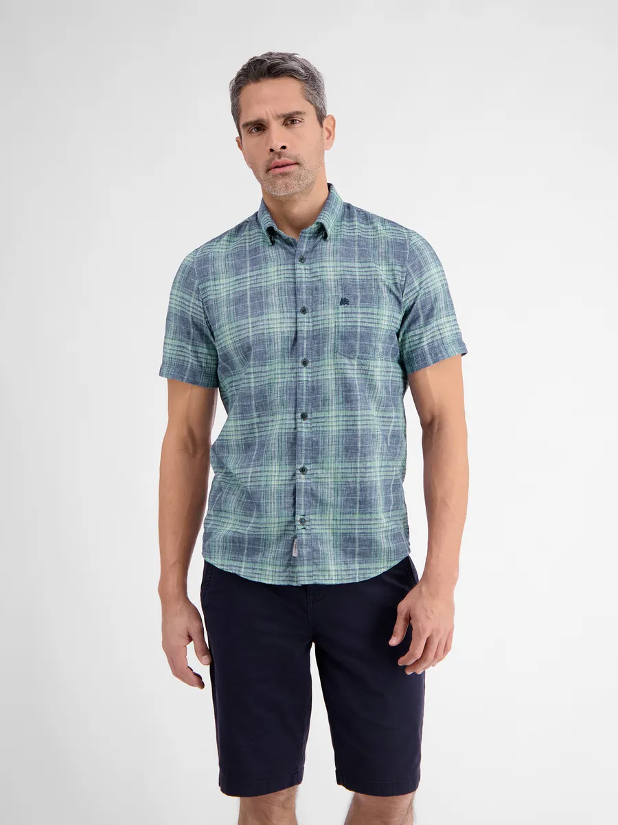 Рубашка с короткими рукавами LERROS "Рубашка с короткими рукавами в клетку LERROS для мужчин", синий
Рубашка с короткими рукавами LERROS "Рубашка с короткими рукавами в клетку LERROS для мужчин", синий