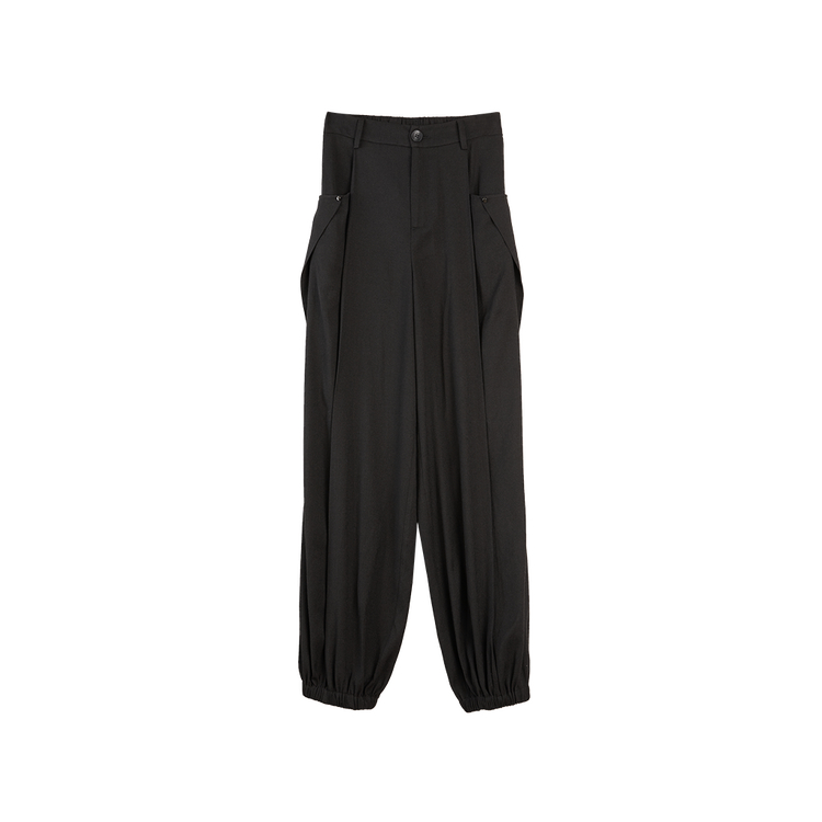 ELLE Женские повседневные брюки черные тонкие с манжетами
ELLE Женские повседневные брюки черные тонкие с манжетами