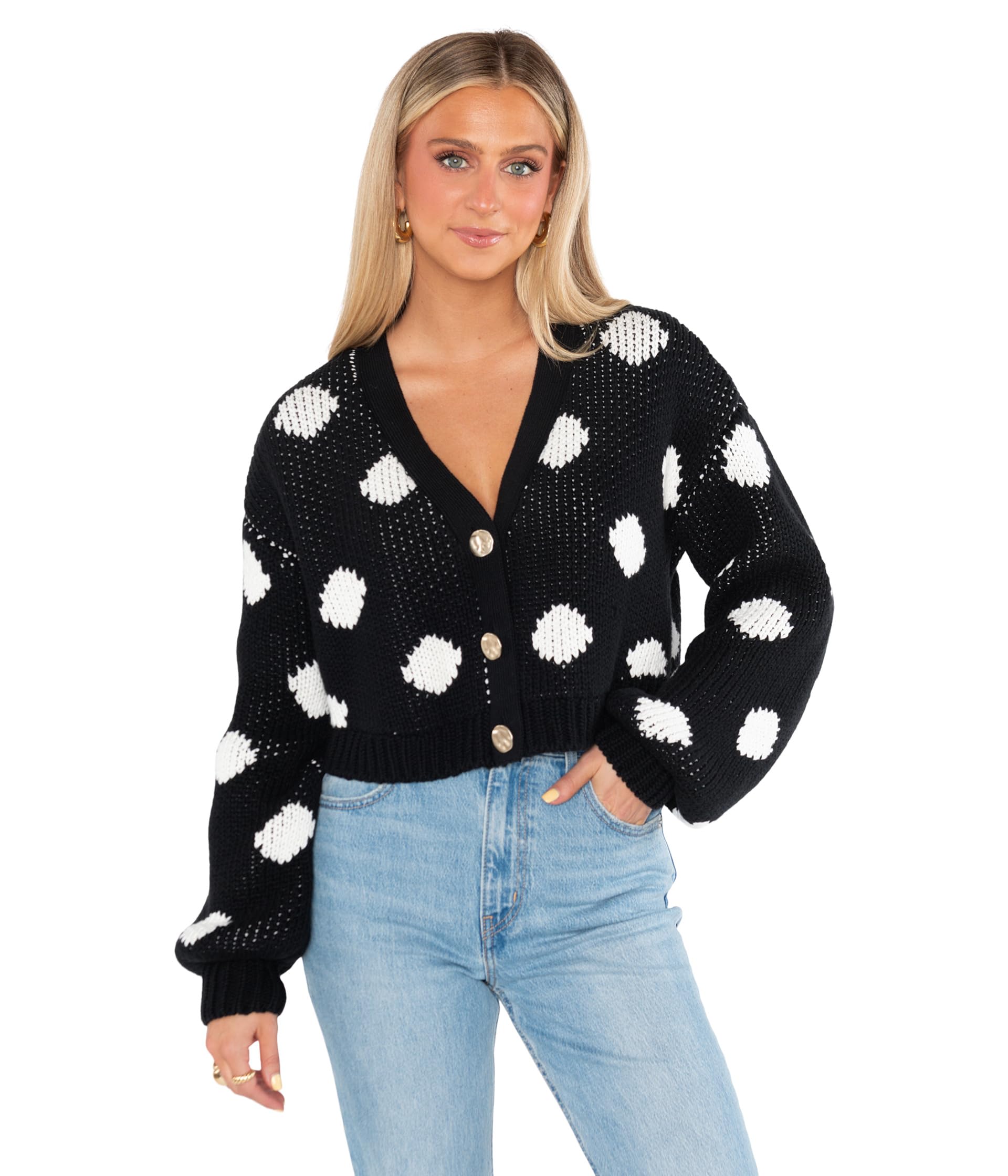 Свитер Show Me Your Mumu Clemmie Cardi, Polka dot Knit
Свитер Show Me Your Mumu Clemmie Cardi, Polka dot Knit