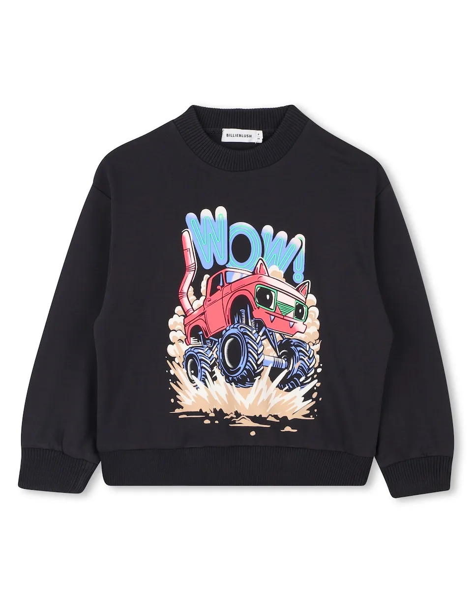 Детский хлопковый свитшот с круглым вырезом Billieblush, черный
Детский хлопковый свитшот с круглым вырезом Billieblush, черный