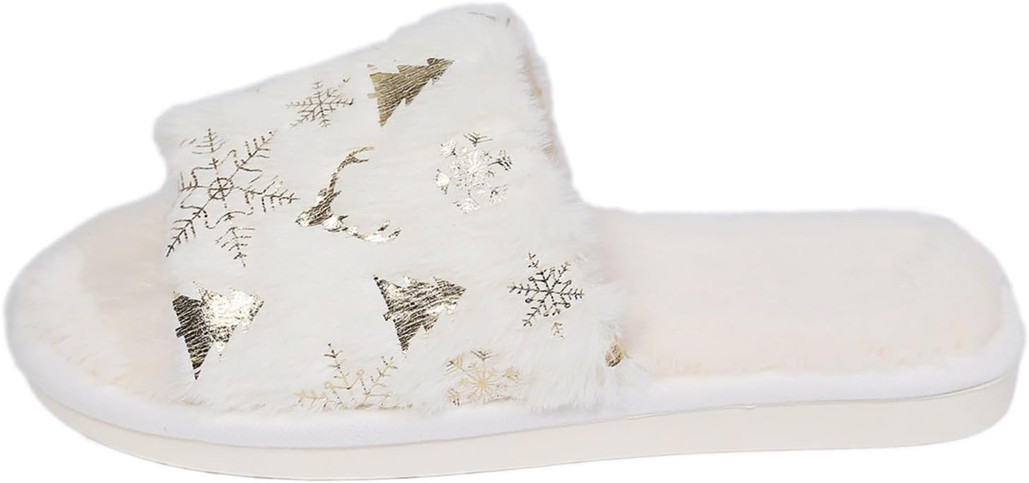 Рождественские тапочки UNMULFC, мягкие и пушистые тапочки для женщин и мужчин, белый
Рождественские тапочки UNMULFC, мягкие и пушистые тапочки для женщин и мужчин, белый