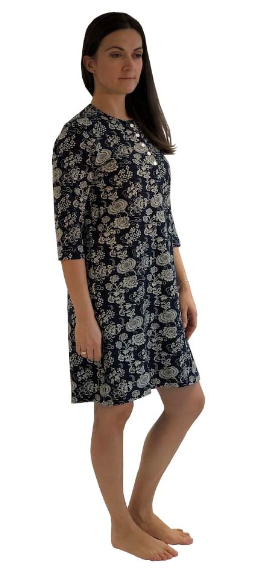 Ночная рубашка NORMANN halbarm Streifen und Knopfleiste am Hals, морской
Ночная рубашка NORMANN halbarm Streifen und Knopfleiste am Hals, морской