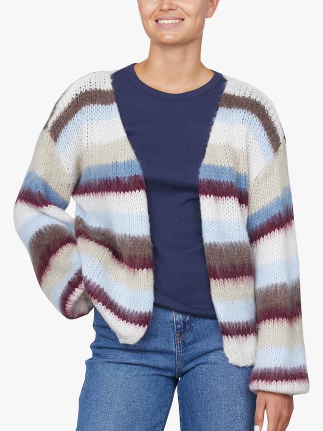 Кардиган в лидарную полоску Sisters Point, синий/разноцветный
Кардиган в лидарную полоску Sisters Point, синий/разноцветный