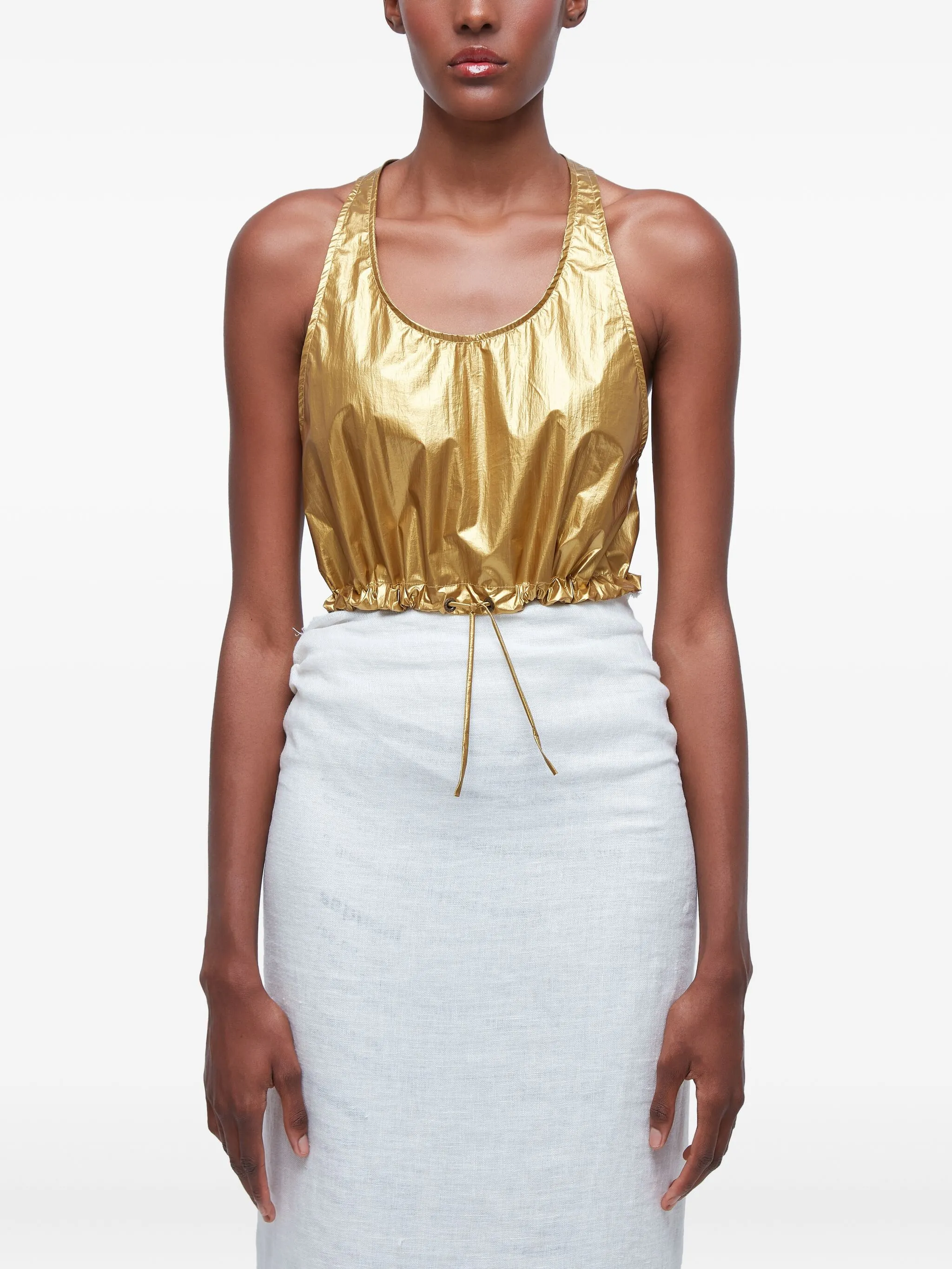 Спортивный топ с кулиской Osklen, золотистый
Спортивный топ с кулиской Osklen, золотистый