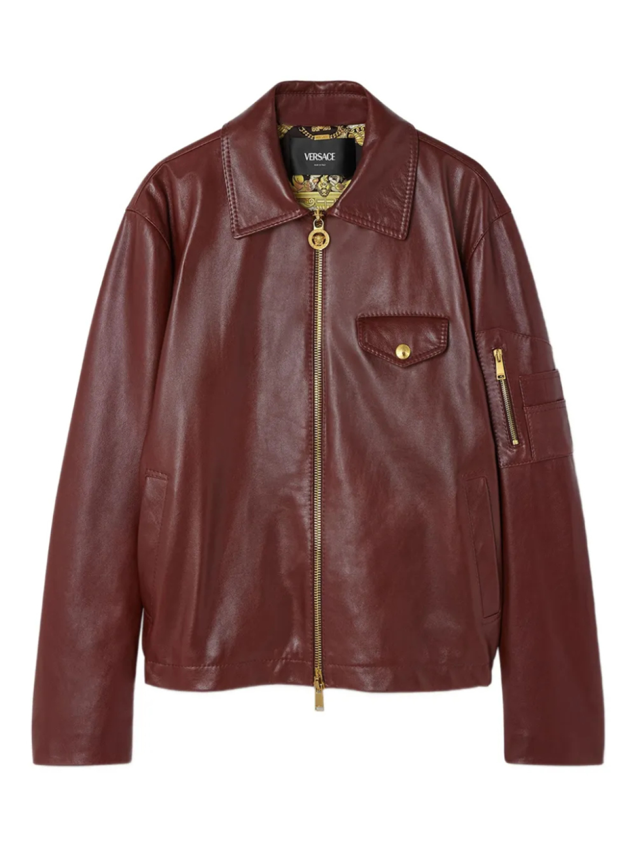 Versace кожаная куртка, коричневый
Versace кожаная куртка, коричневый