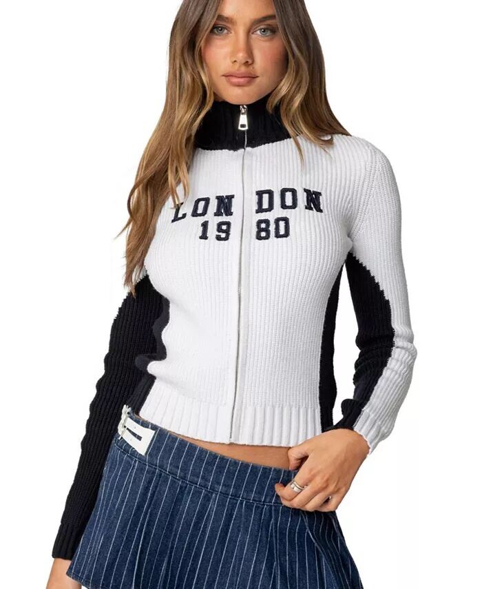 Женский кардиган London High Neck Edikted, синий
Женский кардиган London High Neck Edikted, синий