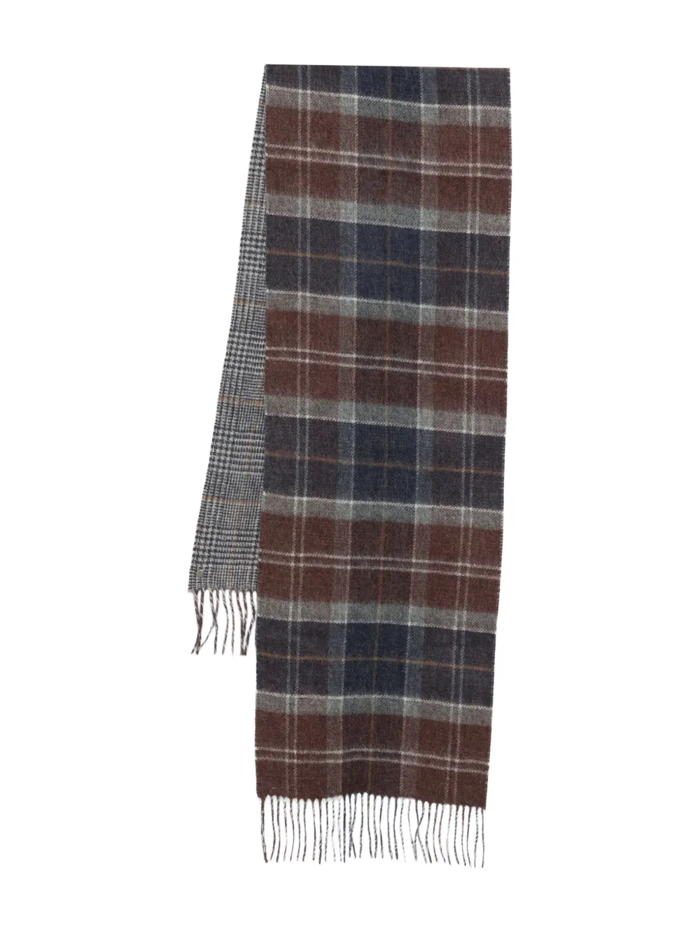 Двусторонний шарф с бахромой Barbour, синий
Двусторонний шарф с бахромой Barbour, синий