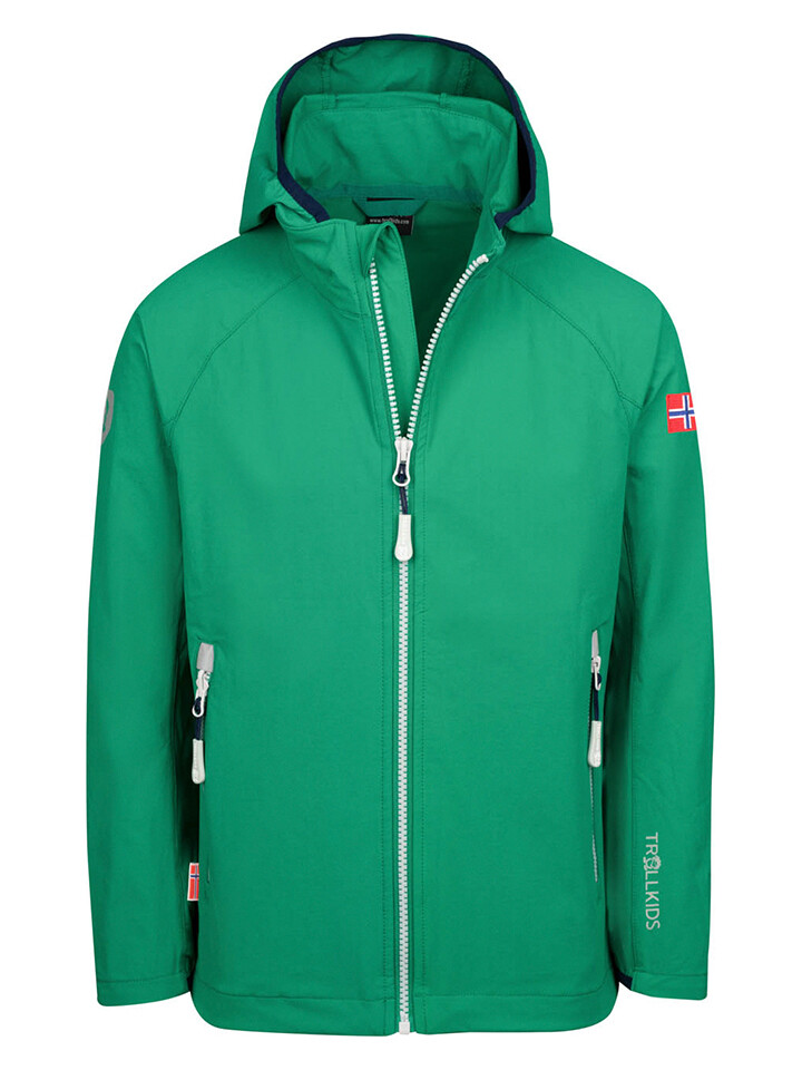 Куртка софтшелл Trollkids Kvalvika, зеленый
Куртка софтшелл Trollkids Kvalvika, зеленый