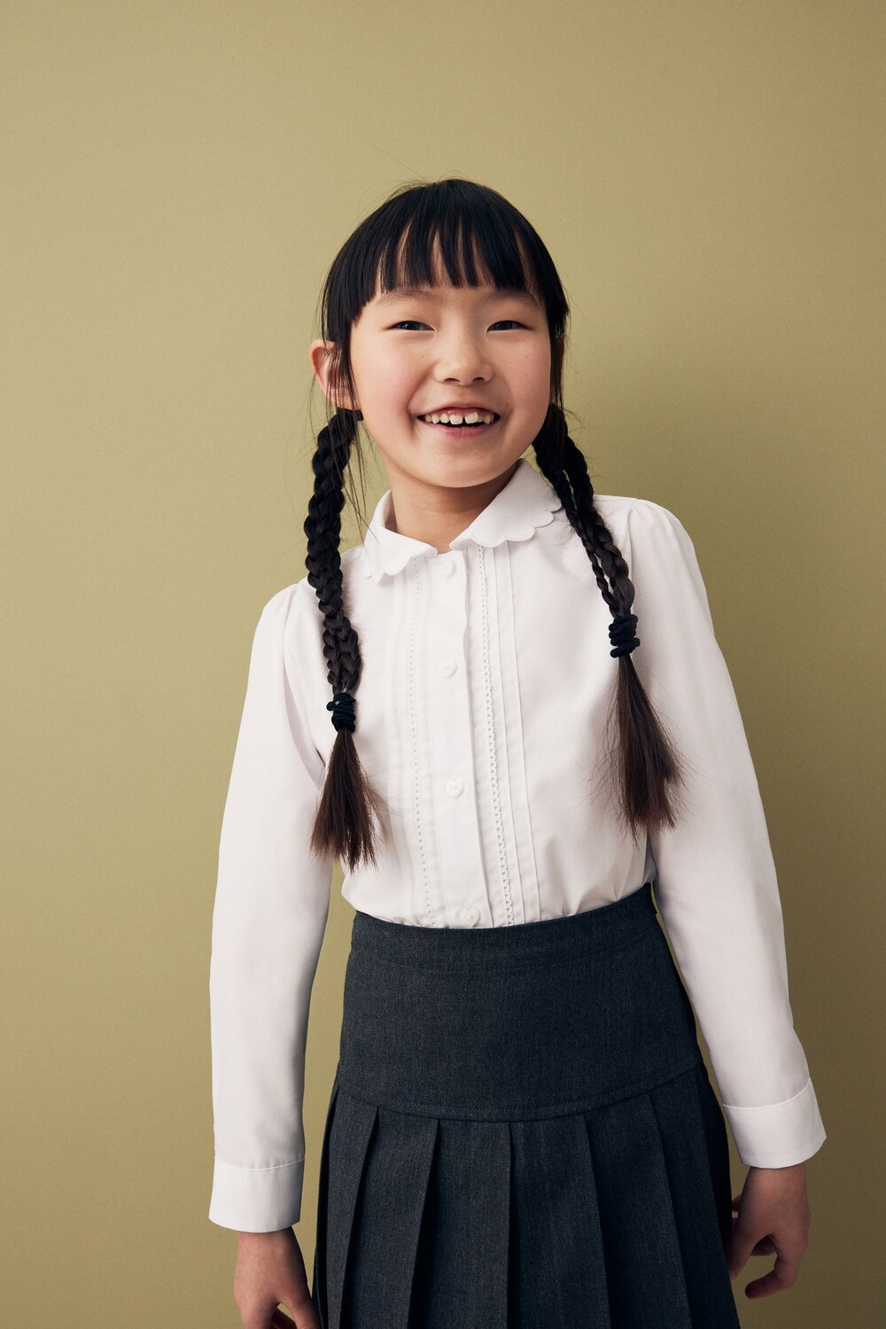 Школьная блузка с длинными рукавами и фестончатой кружевной отделкой (3 14 лет) Next, белый
Школьная блузка с длинными рукавами и фестончатой кружевной отделкой (3 14 лет) Next, белый