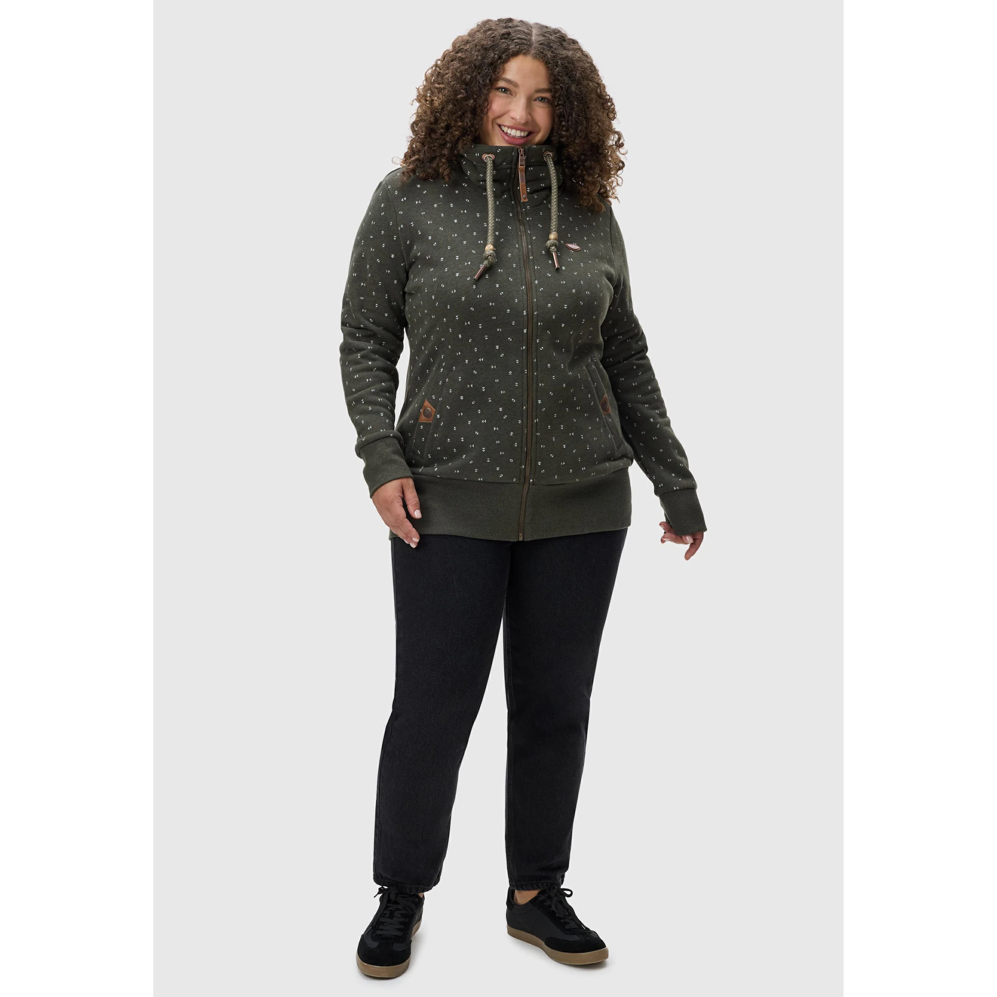 Толстовка с капюшоном Ragwear "Rylie Print Zip Plus", модная женская кофта с капюшоном на шнурах, зеленый
Толстовка с капюшоном Ragwear "Rylie Print Zip Plus", модная женская кофта с капюшоном на шнурах, зеленый