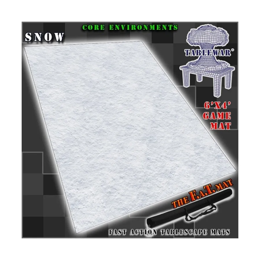 6 футов х 4 дюйма — снег, F.A.T. Mats - 6' x 4' (Tablewar)
6 футов х 4 дюйма — снег, F.A.T. Mats - 6' x 4' (Tablewar)