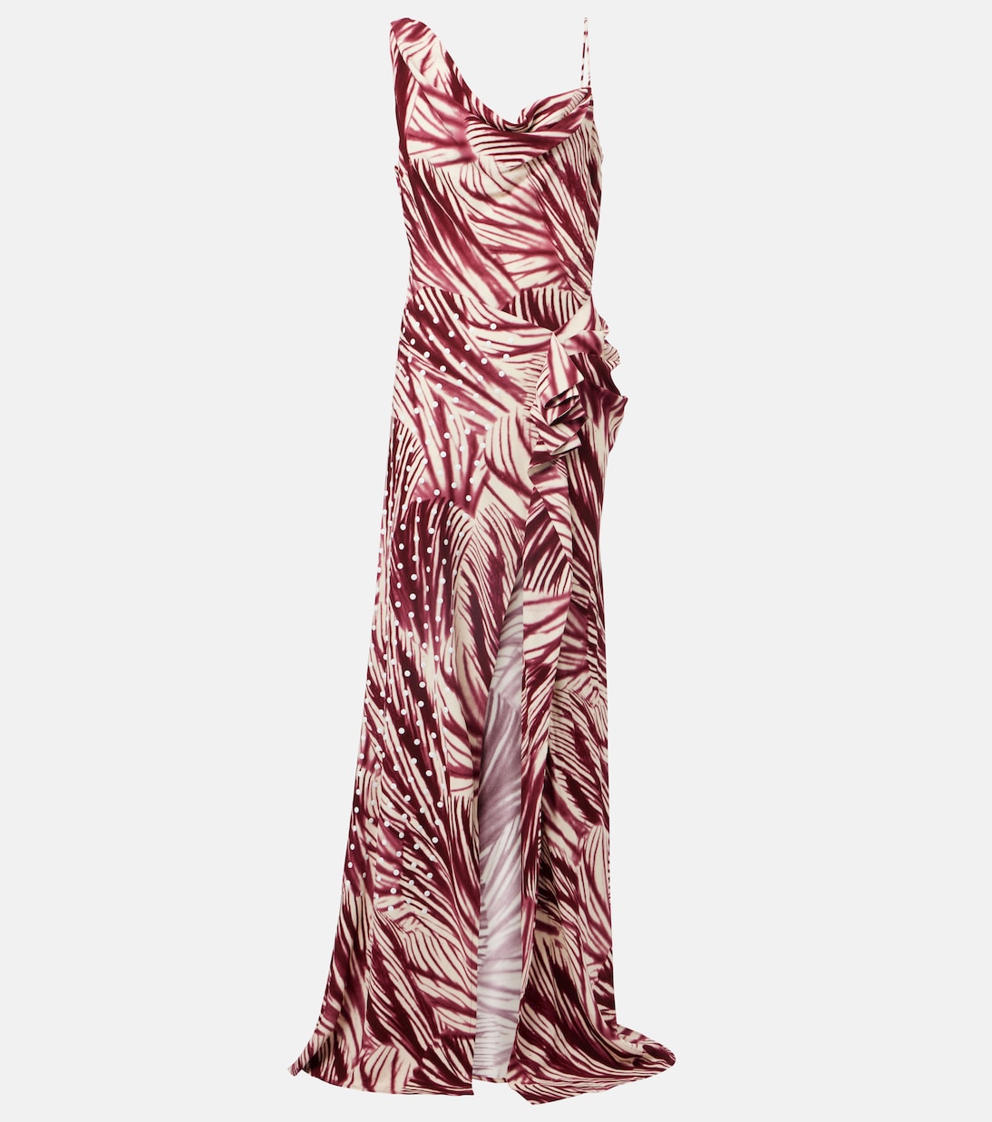 Платье из крепа с принтом и драпировкой Dries Van Noten, бордовый
Платье из крепа с принтом и драпировкой Dries Van Noten, бордовый