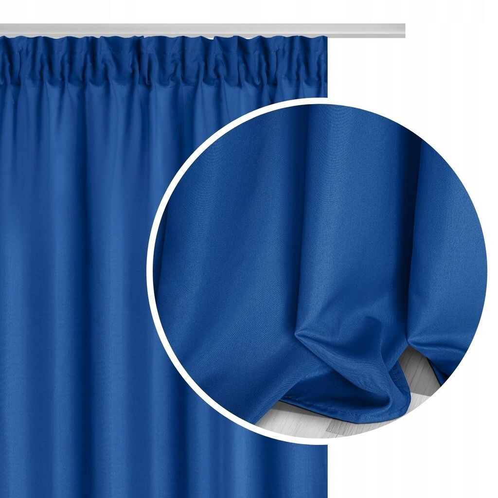 Zasłona Gotowa Półzaciemniająca Na Taśmie Żabki Haczyki Matowa Dekoracyjna Zwiewna 140X300Cm Viva SIiN, синий
Zasłona Gotowa Półzaciemniająca Na Taśmie Żabki Haczyki Matowa Dekoracyjna Zwiewna 140X300Cm Viva SIiN, синий