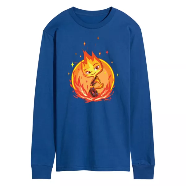 Мужская футболка Elemental Ember Badge с длинным рукавом Disney, синий
Мужская футболка Elemental Ember Badge с длинным рукавом Disney, синий