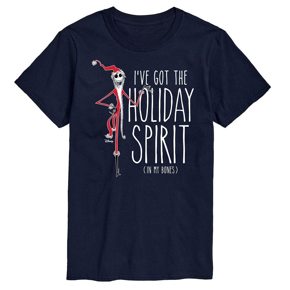 Мужская футболка Holiday Spirit In My Bones с рисунком Disney's «Кошмар перед Рождеством», темно-синий
Мужская футболка Holiday Spirit In My Bones с рисунком Disney's «Кошмар перед Рождеством», темно-синий