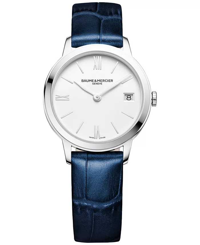 Женские часы Swiss Classima с синим кожаным ремешком, 31 мм, модель M0A10353 Baume & Mercier
Женские часы Swiss Classima с синим кожаным ремешком, 31 мм, модель M0A10353 Baume & Mercier