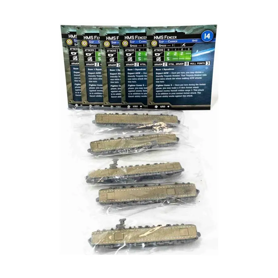 HMS Fencer (U) x5, Axis & Allies - Collectible Miniatures Game - War at Sea - Task Force Singles
HMS Fencer (U) x5, Axis & Allies - Collectible Miniatures Game - War at Sea - Task Force Singles