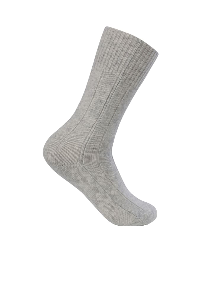 CASH-MERE.CH Уютные носки светло-серого меланжевого цвета
CASH-MERE.CH Уютные носки светло-серого меланжевого цвета