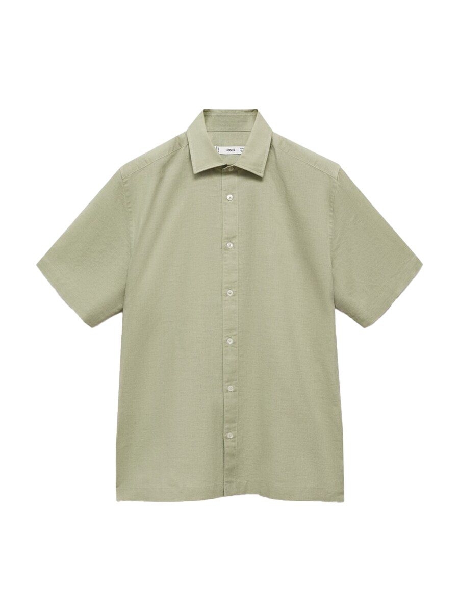 Рубашка на пуговицах классического кроя MANGO MAN ANTS, пастельный зеленый 
Рубашка на пуговицах классического кроя MANGO MAN ANTS, пастельный зеленый