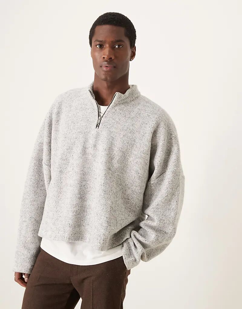 Укороченная толстовка свободного покроя с заниженной линией плеч и воротником-трубой из матового серого меланжа ASOS DESIGN
Укороченная толстовка свободного покроя с заниженной линией плеч и воротником-трубой из матового серого меланжа ASOS DESIGN