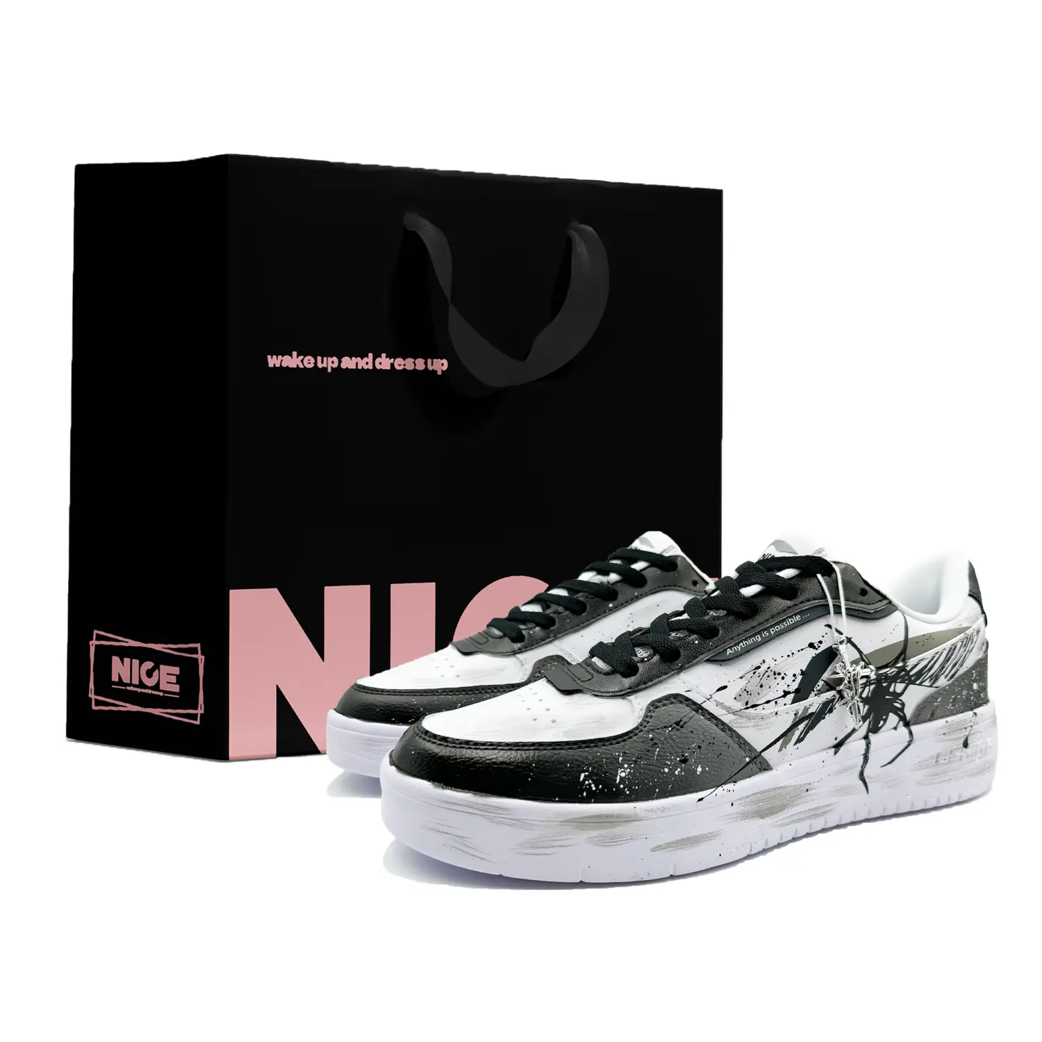 LINING Мужские дышащие, противоскользящие и износостойкие кроссовки для скейтбординга Duda с низким верхом, черно-белые
LINING Мужские дышащие, противоскользящие и износостойкие кроссовки для скейтбординга Duda с низким верхом, черно-белые