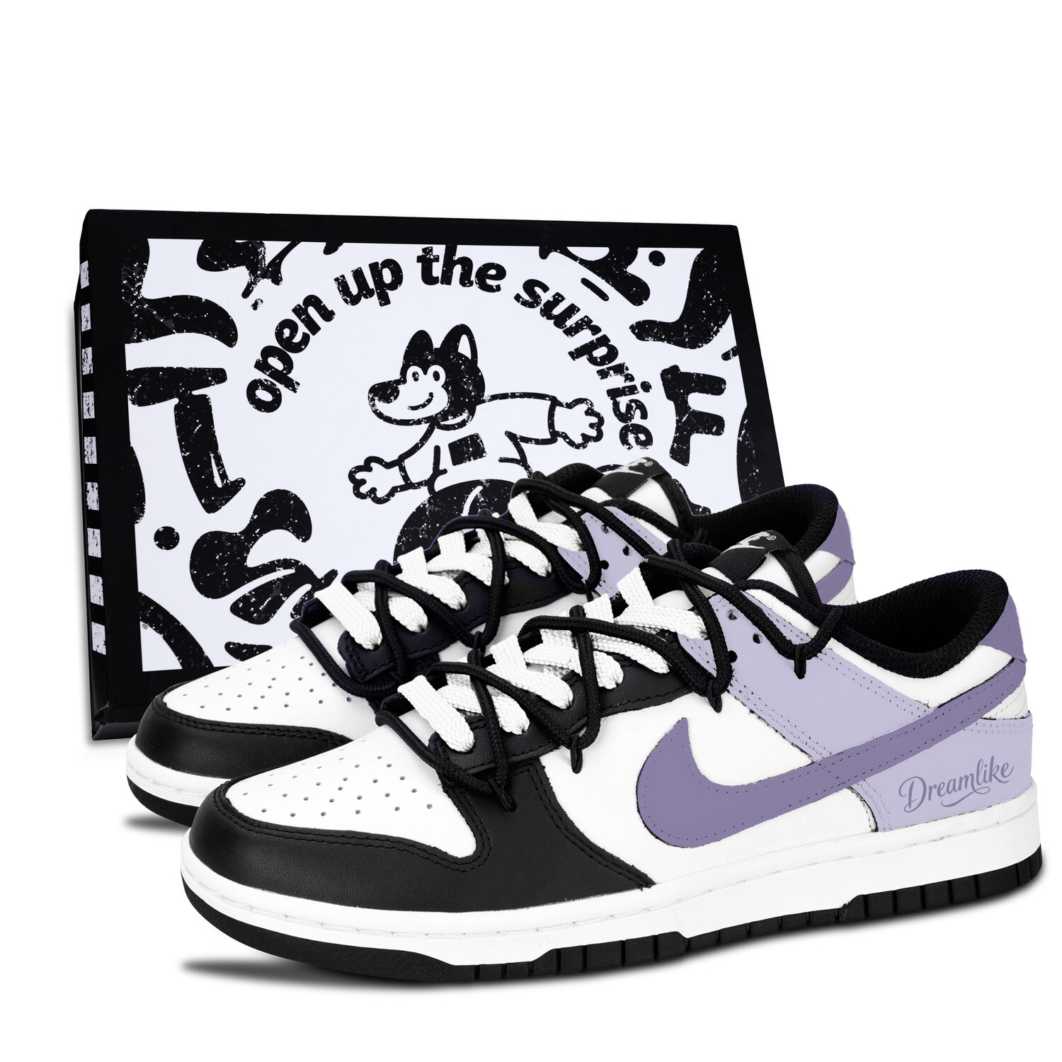 Nike Dunk Black White, Purple Fantasy Soft Trend Abrasion Resistant Low top Skateboard Shoes Unisex Purple
Nike Dunk Black White, Purple Fantasy Soft Trend Abrasion Resistant Low top Skateboard Shoes Unisex Purple