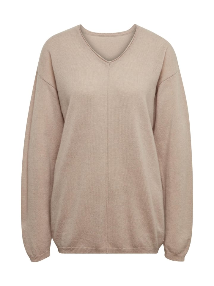 Короткий размер: Кашемировый базовый свитер с V-образным вырезом песочного цвета GOLDNER
Короткий размер: Кашемировый базовый свитер с V-образным вырезом песочного цвета GOLDNER