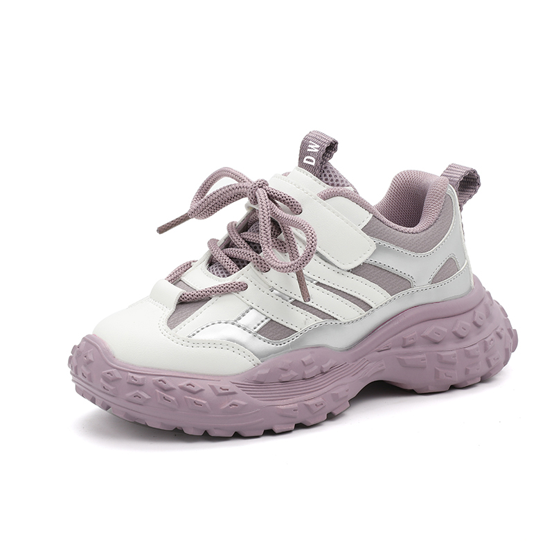 Кроссовки для бега с низким верхом, противоскользящие, с амортизацией, устойчивые к истиранию и ударам, детские D&W, розовый 
Кроссовки для бега с низким верхом, противоскользящие, с амортизацией, устойчивые к истиранию и ударам, детские D&W, розовый