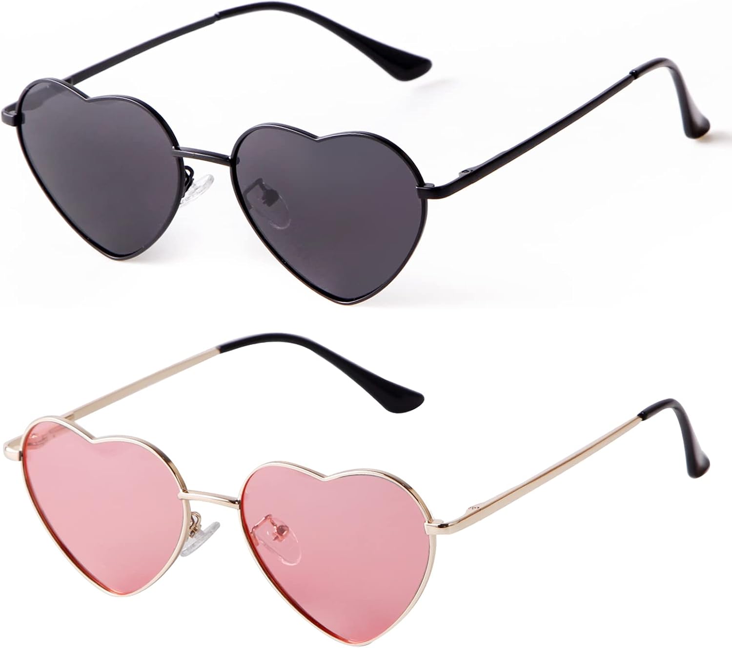 Солнцезащитные очки SORVINO в форме сердца, винтажный стиль, металлическая оправа, милый и очаровательный дизайн, поляризованные, розовые, идеально подходят для фестивалей и вечеринок, Black/Pink
Солнцезащитные очки SORVINO в форме сердца, винтажный стиль, металлическая оправа, милый и очаровательный дизайн, поляризованные, розовые, идеально подходят для фестивалей и вечеринок, Black/Pink