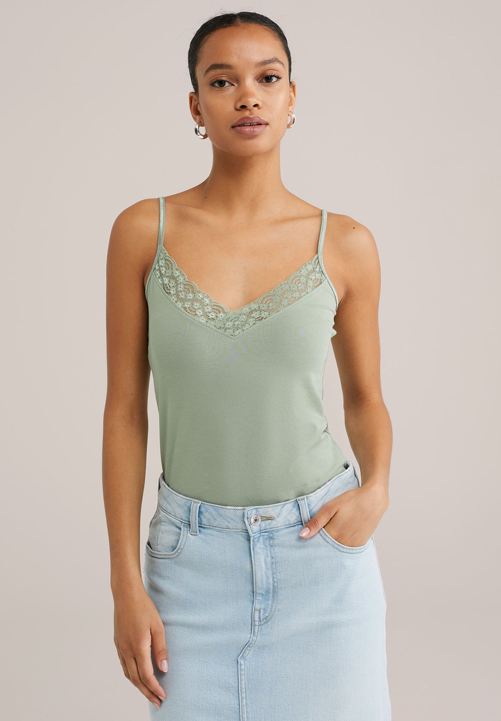 Топ SINGLET WE Fashion, светло-зеленый
Топ SINGLET WE Fashion, светло-зеленый