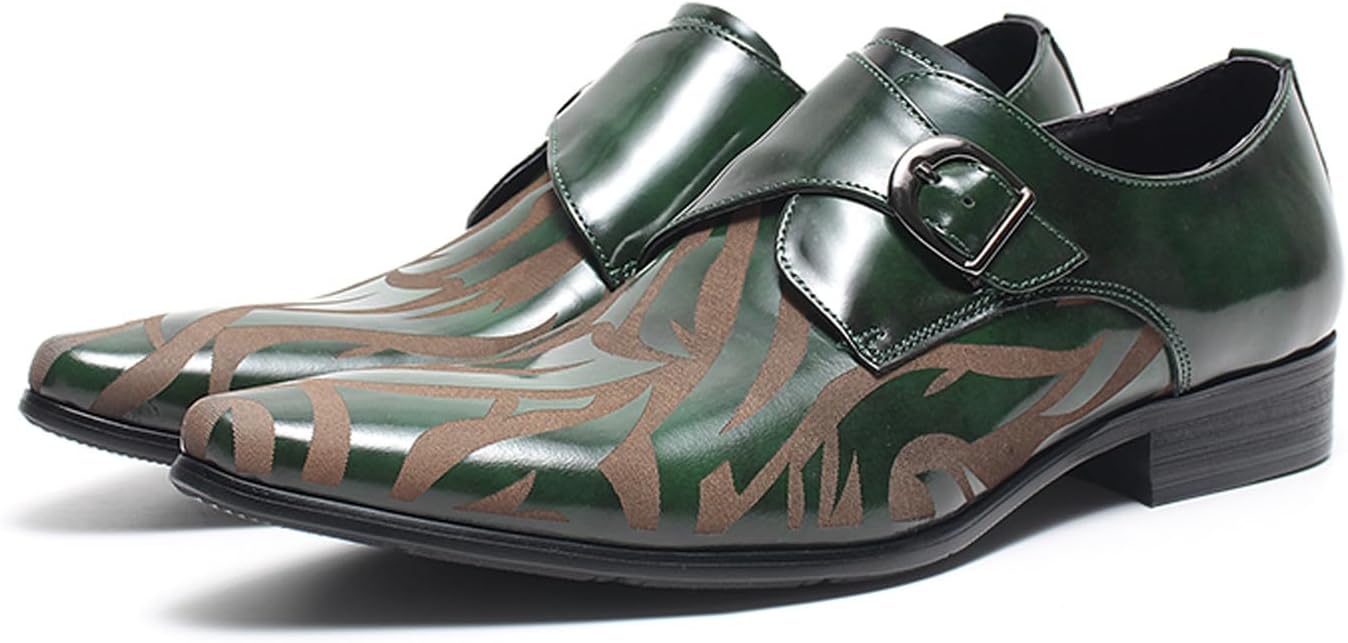 Мужские кожаные туфли Santimon - лоферы с ремешком-монахом и одной пряжкой, с мягкой стелькой и противоскользящей подошвой для повседневного делового стиля, свадьбы и официальных мероприятий, зеленый
Мужские кожаные туфли Santimon - лоферы с ремешком-монахом и одной пряжкой, с мягкой стелькой и противоскользящей подошвой для повседневного делового стиля, свадьбы и официальных мероприятий, зеленый