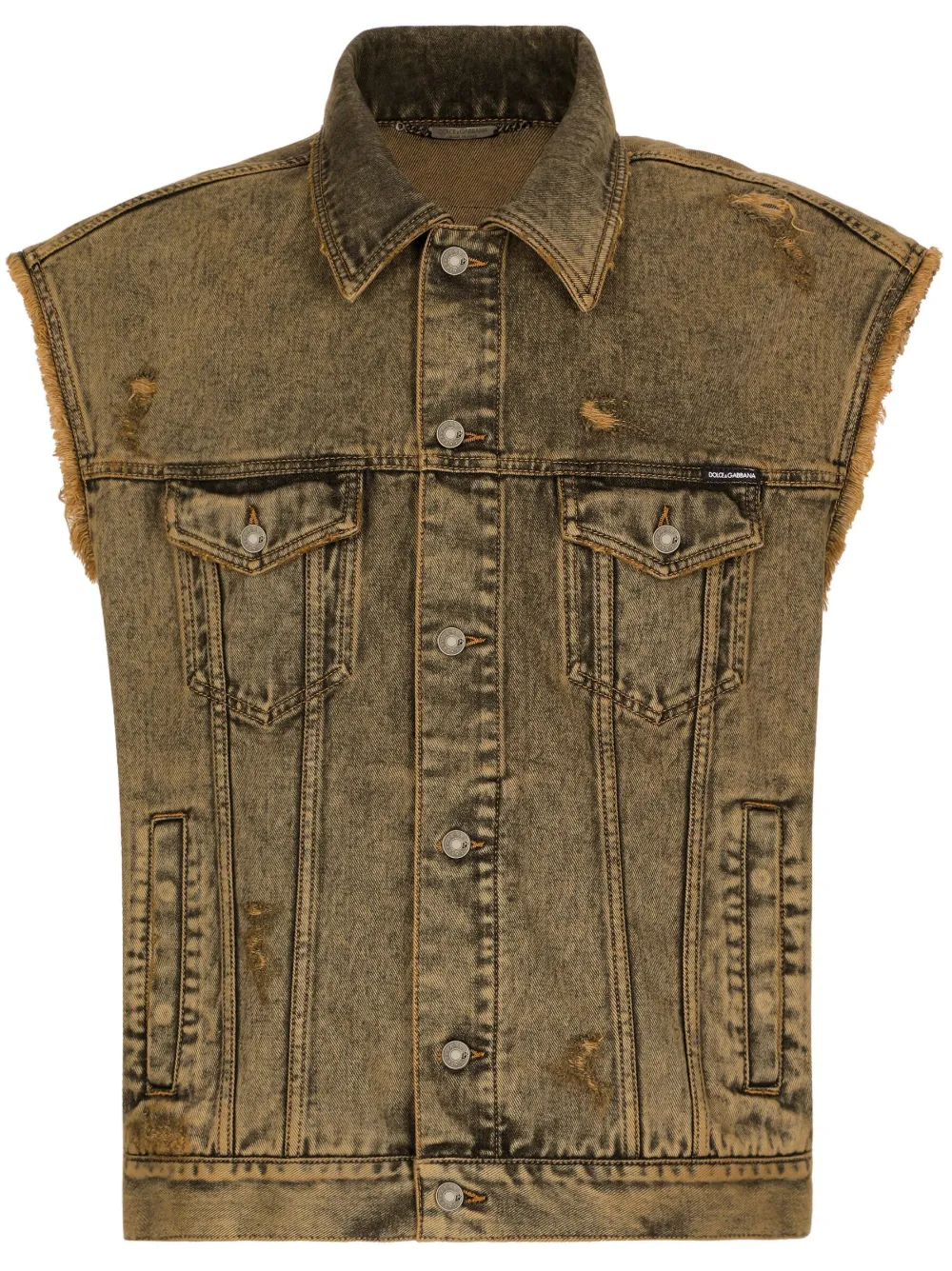 Джинсовый жилет DOLCE & GABBANA, нейтральный
Джинсовый жилет DOLCE & GABBANA, нейтральный