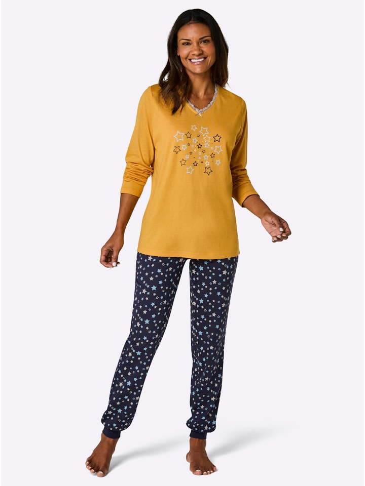 WITT WEIDEN Пижама с принтом в охристо-синих тонах
WITT WEIDEN Пижама с принтом в охристо-синих тонах