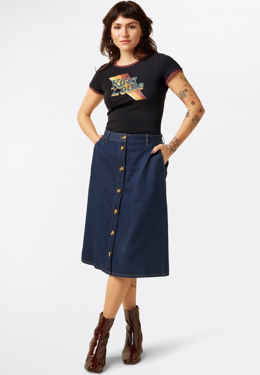Юбка King Louie A-line skirt, Deep Blue/Blue
Юбка King Louie A-line skirt, Deep Blue/Blue